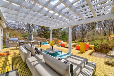 Pergola and outdoor seating