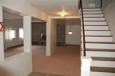 Front entrance looking towards living room and din