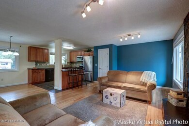 Living Room Opens to Kitchen