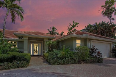 Front of home night.