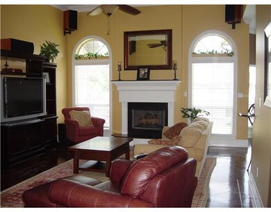 Den/Family/Great Room.  12 foot ceilings with gas/