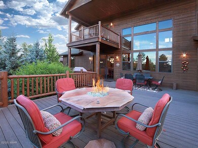 Twilight on back deck
