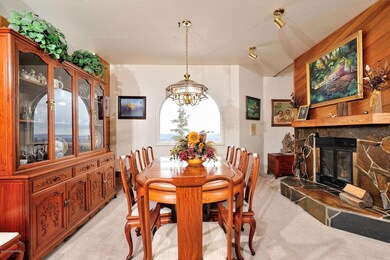 Formal Dining Room w/Rock Fireplace
