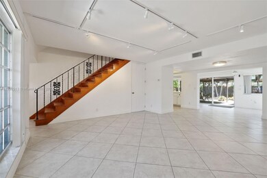 view from living room to back of the home