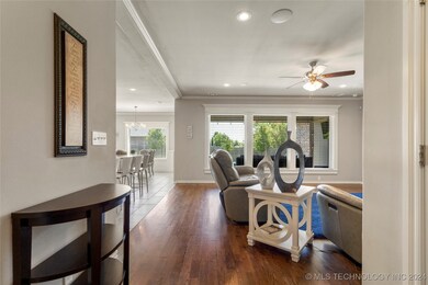 The inviting entryway draws you down the hallway i