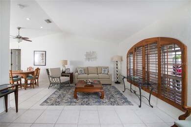 View of formal living room from foyer. Plantation 