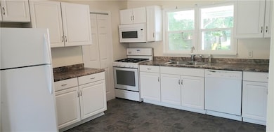 Kitchen with gas stove
