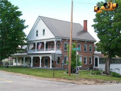 Exterior Front. Front corner view...
