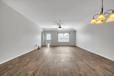 large dining and family area