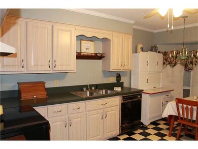 cute kitchen with large pantry