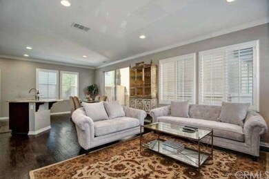 Wide open floor plan for living, dining, & kitchen