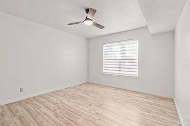 Expansive and well lit bedroom