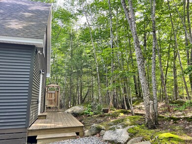 Back deck with shower