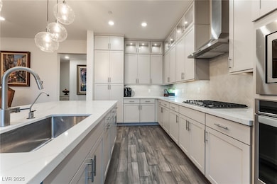 Upgraded kitchen with 14 foot island