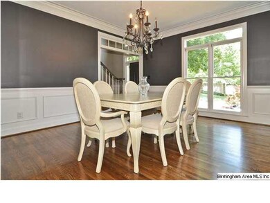 The dining room is conveniently located between th
