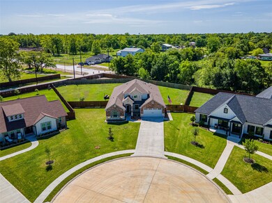 Aerial view of the home situated on private half-a