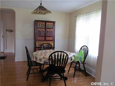 Dining Room Dining room has beautiful open windows
