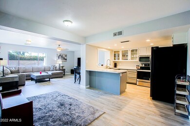 Family Room and Kitchen
