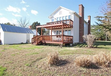 Waterfront side of the home