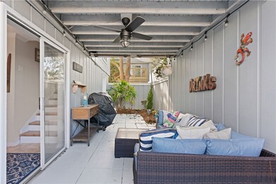 Ground level courtyard