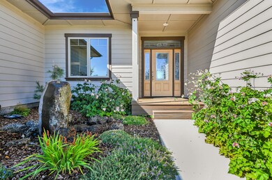 Landscaped Entrance with Water Fountain
