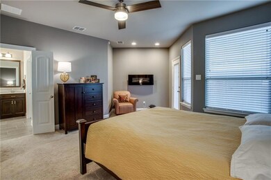 View from the downstairs master showing the decora