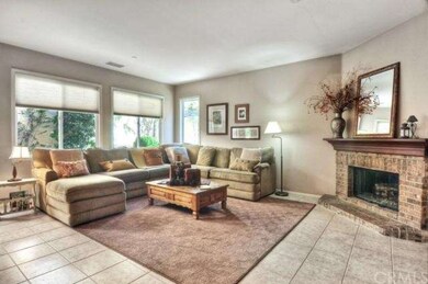 Family room has a warm and cozy feel. 