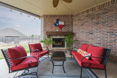 View of patio with an outdoor living space with a 