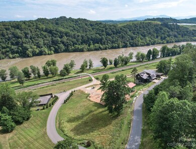 Sweeping views of the French Broad River.