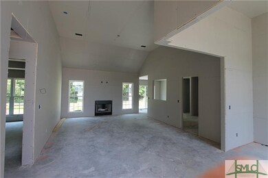 Living Room with wood burning Fireplace