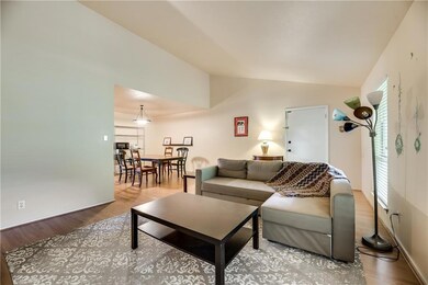 Large dining area adjacent to the living area.