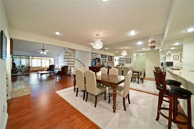 Beautiful wood plank laminate floors compliment th