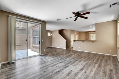 Unfurnished living room with wood finished floors,