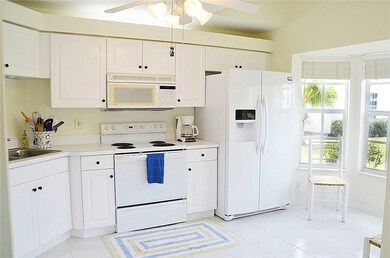 Kitchen with newer refrigerator