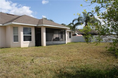 screened porch and large back yard