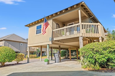 Exterior space with a carport