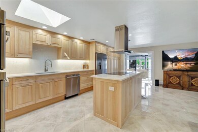 Kitchen with appliances with stainless steel finis