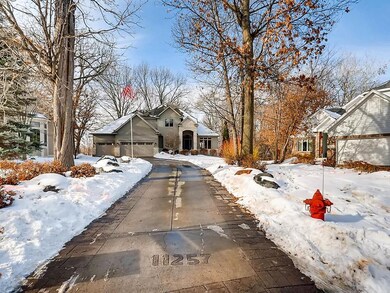 Home is set back on the .63 acre lot. Beautiful lo