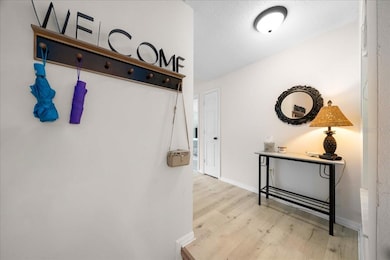 Entrance at the top of the stairs