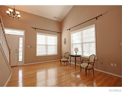Bright and Sunny Living Room, Stained Glass Entry 