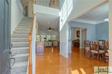 Two story foyer entrance