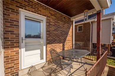 Covered porch off of kitchen