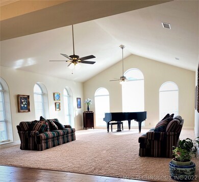 Floor to ceiling windows offer an abundance of nat