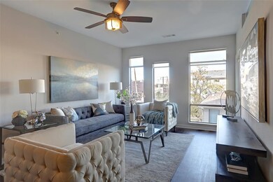 Open floorplan also features high ceilings