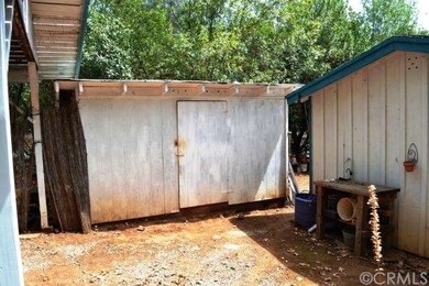 The detached shed is a good place for firewood and