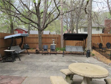 View of Large Private Patio just outside door from