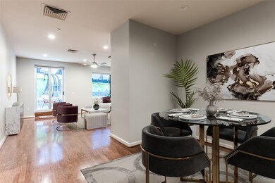 This unit boasts 3/4 inch gleaming hardwood floors, with the dining area in the foreground. Partial views of the living area and access to your private terrace are located to the far left. This photo is virtually staged. 


This unit boasts 3/4 inch gleaming hardwood floors, with the dining area in the foreground. Partial views of the living area and access to your private terrace are located to the far left.