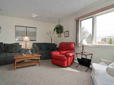 Living Room. Bright living room off front   hallwa