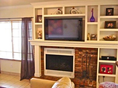 Family room fireplace and built-ins.