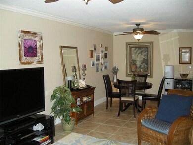 The dining area